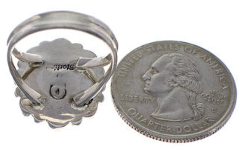 Mojave Turquoise Sterling Silver Ring Size 6-3/4 PX44016